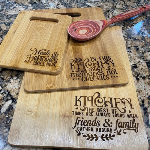 Bamboo cutting board set — Meals and Memories in the Kitchen