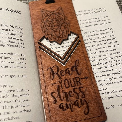 Geometric Animal Wooden Bookmarks