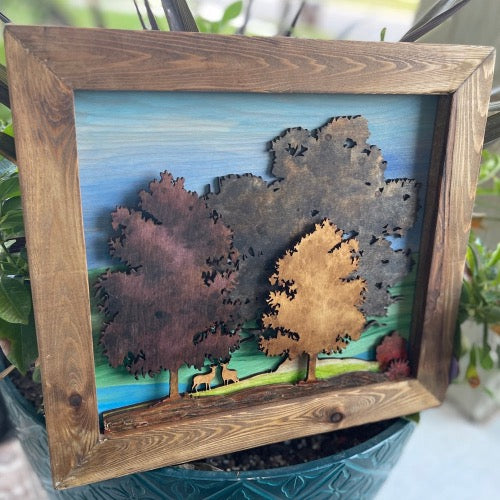 Texas Woodland Sign