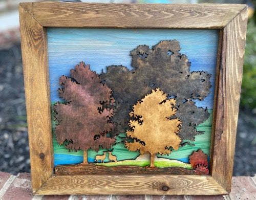 Texas Woodland Sign