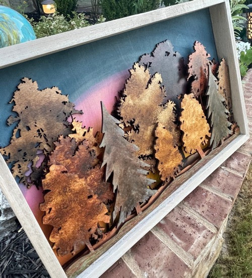 Texas Trees Forest Sign