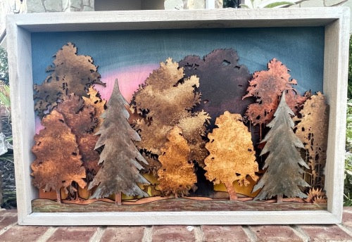 Texas Trees Forest Sign