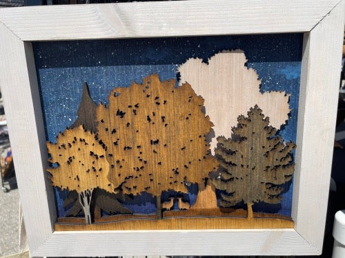 Texas Woodland Sign