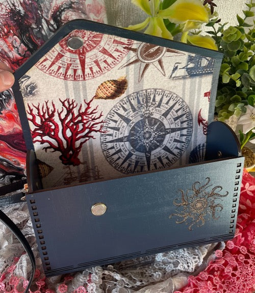 Octopus Wood Purse