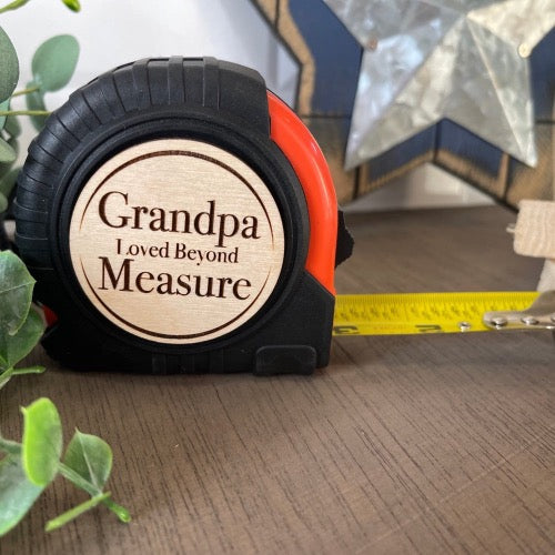 Wood Personalized Tape Measure