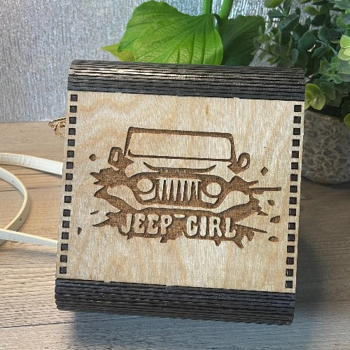 Jeep Girl Wood Purse