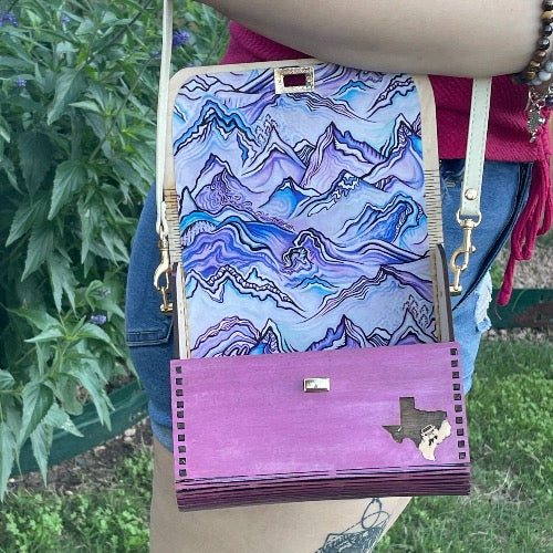 Jeep Girl Wood Purse — Pink