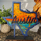 Texas Stand with Austin Skyline/Bats