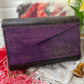 Purple Mountains Wood Purse