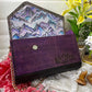 Purple Mountains Wood Purse